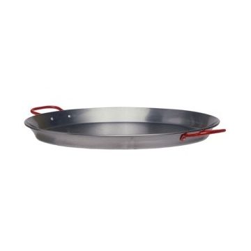 PAELLAPAN ø 60CM PLAATSTAAL 3MM 2 GREPEN