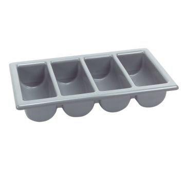 BESTEKBAK 1/1 GN GRIJS 4-VAK