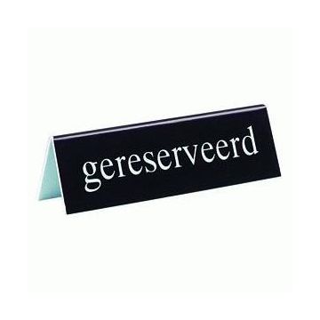 BORDJE 'GERESERVEERD' 130 MM