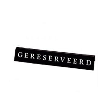 BORDJE GERESERVEERD 200X50 MM