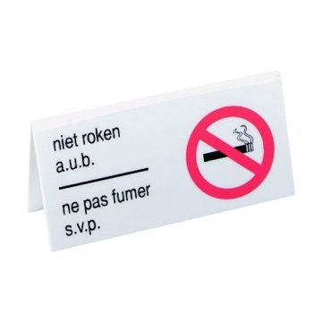 BORDJE VERBODEN TE ROKEN 4-TALIG