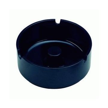 MELAMINE ASBAK ZWART STAPELBAAR