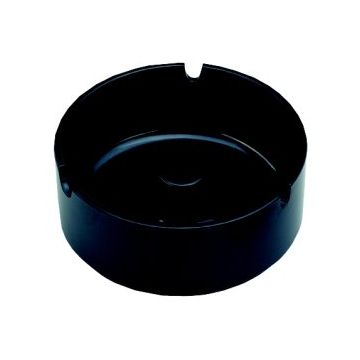 MELAMINE ASBAK ZWART STAPELBAAR ø12,5CM