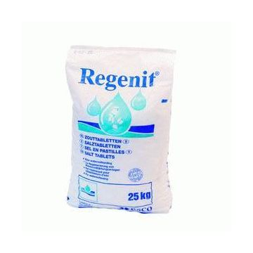 REGENIT ZOUTTABLETTEN  ZAK/25 KG.