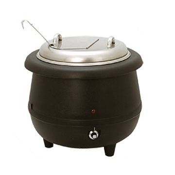 BAINMARIE SOEPKETEL ZWART 10 LTR