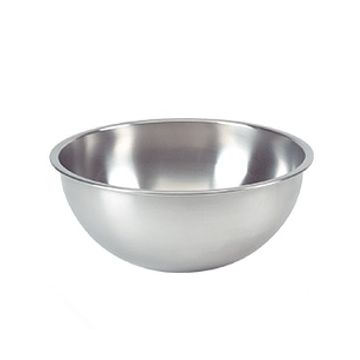 BESLAGKOM, RVS, PLATTE BODEM, ø 20,5CM
