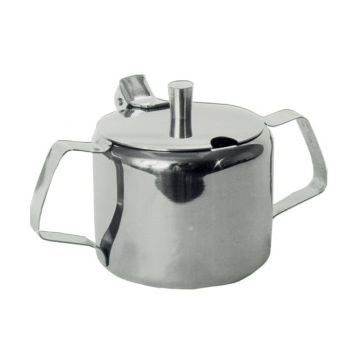 SUIKERPOTJE RVS M/DEKSEL O,30 LTR