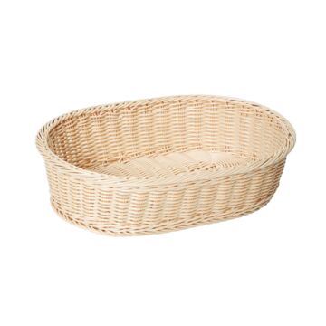BROODMANDJE POLY ROTAN OVAAL 38x27x9 CM