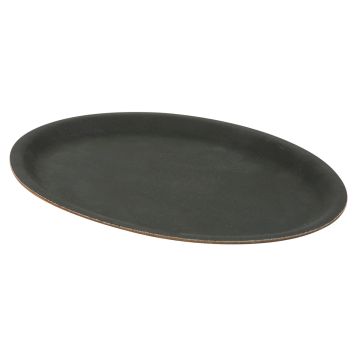 DIENBLAD OVAAL 20x26,5CM ZWART ANTI-SLIP