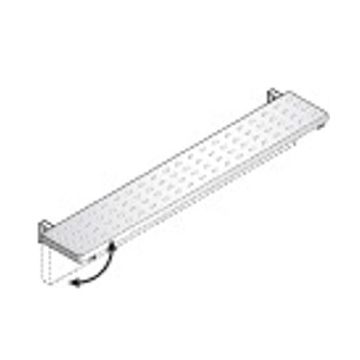 DIENBLADRAIL PLANK INKLAPBAAR 1200 MM