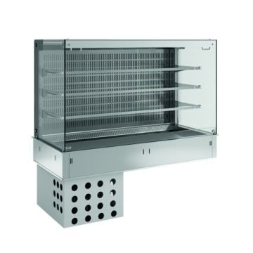 KOELVITRINE 3 X 1/1GN RECHT + rolgordijn