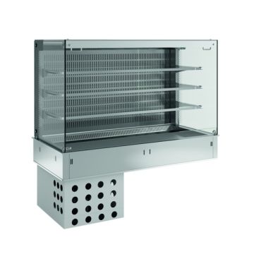 KOELVITRINE 5 X 1/1GN RECHT + rolgordijn