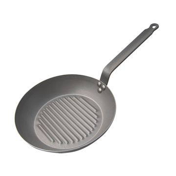 RONDE GRILLPAN PLAATSTAAL 30CM