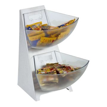 BUFFETSTANDAARD 2 ETAGES RVS FRAME