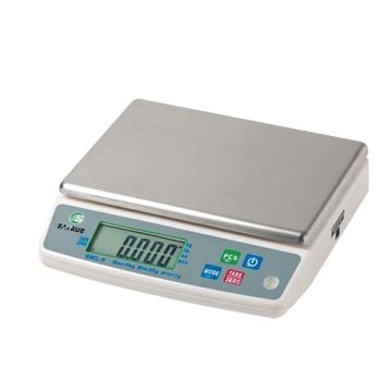 ELEK. WEEGSCHAAL 5KG/0,5GR. RVS PLATEAU
