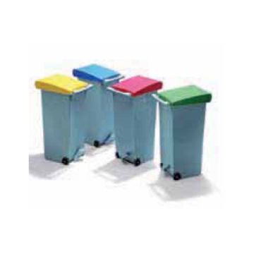 AFVALCONTAINER CLIPPER GRIJS/ROOD