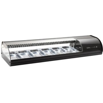 SAYL SUSHIVITRINE 6 GN 1/3x40 ZWART