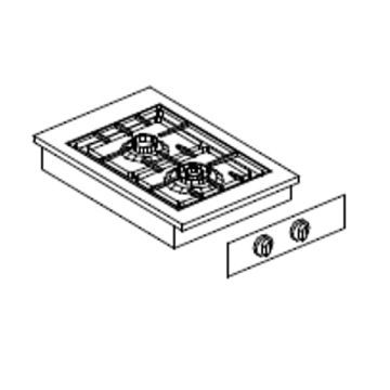 GIORIK GASKOOKUNIT 2-PITS DROP IN LPG4820D