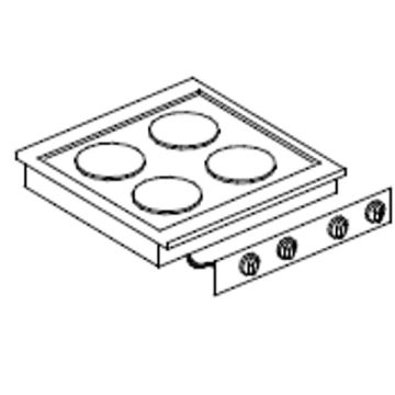 GIORIK ELEKTRISCHE KOOKPLAAT DROP IN LPE6843D