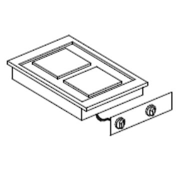 GIORIK ELEKTRISCHE KOOKPLAAT 2-PL. DROP IN CE72QD