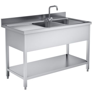 SPOELTAFEL 140x70 2 BAKKEN RECHTS