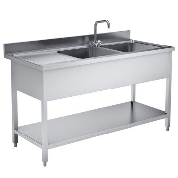 SPOELTAFEL 160x70 2 BAKKEN RECHTS