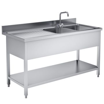 SPOELTAFEL 160x70 2 BAKKEN RECHTS