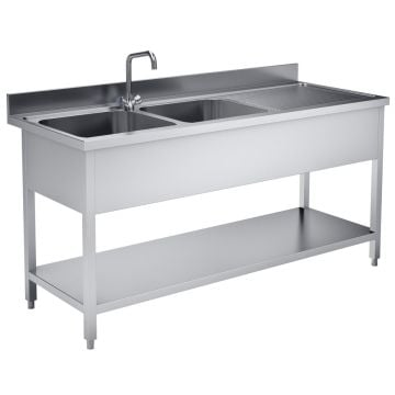 SPOELTAFEL 180x70 2 BAKKEN LINKS