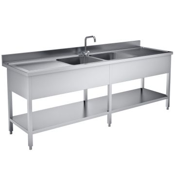 SPOELTAFEL 240x70 2 BAKKEN MIDDEN