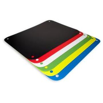 SNIJPLAAT SET/3 24x34CM - GEEL/WIT/BLAUW