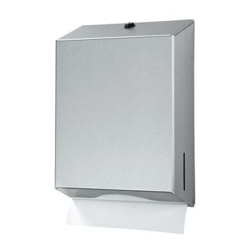 VOUWHANDDOEK DISPENSER MAXI RVS MAT
