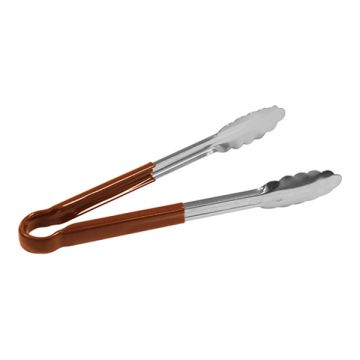 SERVEERTANG RVS/BRUIN 23CM.