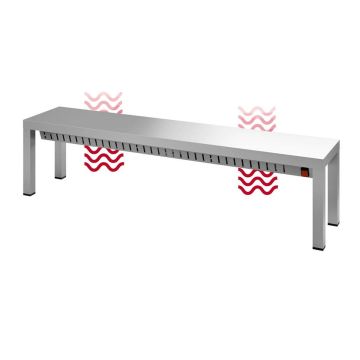 PROFINOX ETAGERE ENKEL VERWARMD 100X30X35 CM