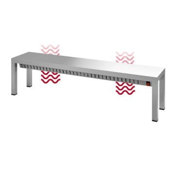 PROFINOX ETAGERE ENKEL VERWARMD 200X30X35 CM