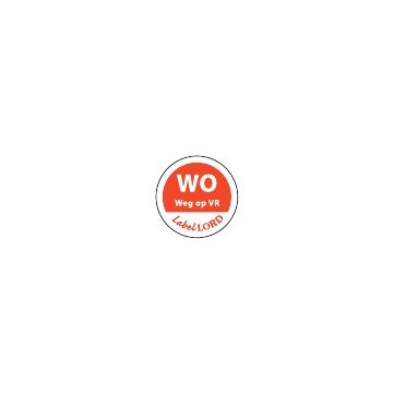 LABELLORD ETIKET WOENSDAG, ROL 500 STUKS