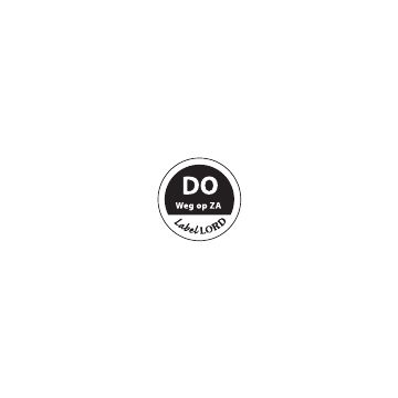 LABELLORD ETIKET DONDERDAG, ROL 500 STUKS