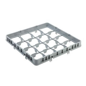 PROFINOX OPZETRAND 50X50X7,5CM 16-VAKS HALF DROP