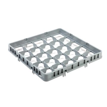PROFINOX OPZETRAND 50X50X7,5CM 25-VAKS HALF DROP