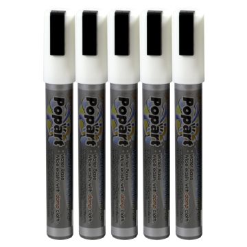KRIJTSTIFTEN 5X WIT 2 TOT 6 MM