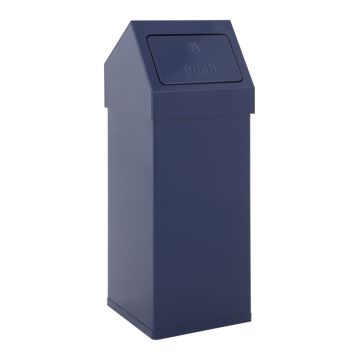CARRO-PUSH AFVALBAK 55L BLAUW