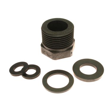 KOPPELING 3/8" NAAR 3/4" PLASTIC BWT