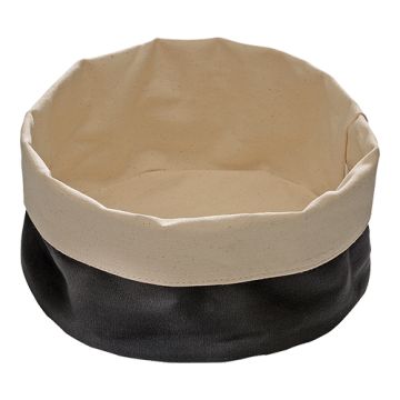 BROODMAND KATOEN ROND BEIGE ZWART