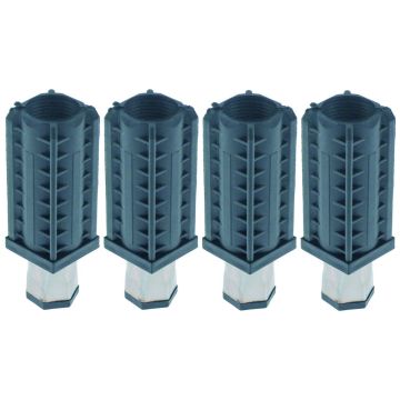 RVS STELPOOT 40x40 SET 4 STUKS