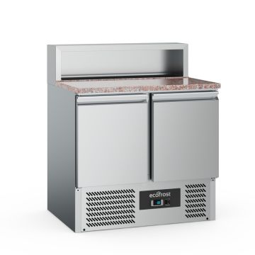ECOFROST PIZZAWERKBANK 2DRS 5x1/6GN PAN