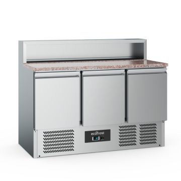 ECOFROST PIZZAWERKBANK 3DRS 8x1/6GN PAN