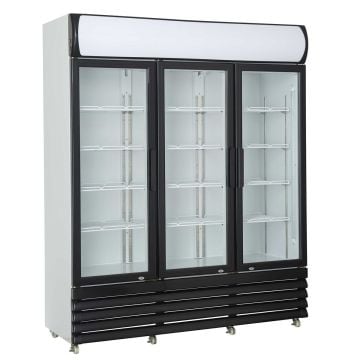 COMBISTEEL GLASDEUR KOELKAST 3DEURS | LICHTBAK