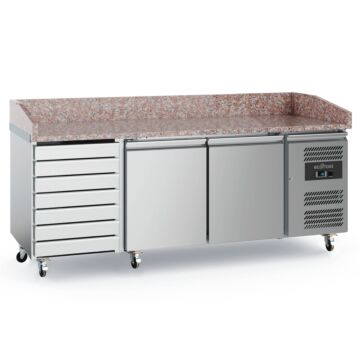 ECOFROST PIZZAWERKBANK 2 DRS 7 LADEN