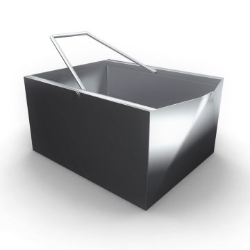 VETOPVANGBAK RVS 24 LTR