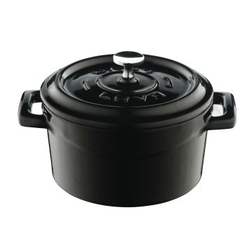 LAVA CASSEROLE MINI ROND Ø10CM ZWART