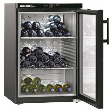 LIEBHERR WIJNBEWAARKAST | ZWART | VINOTHEK